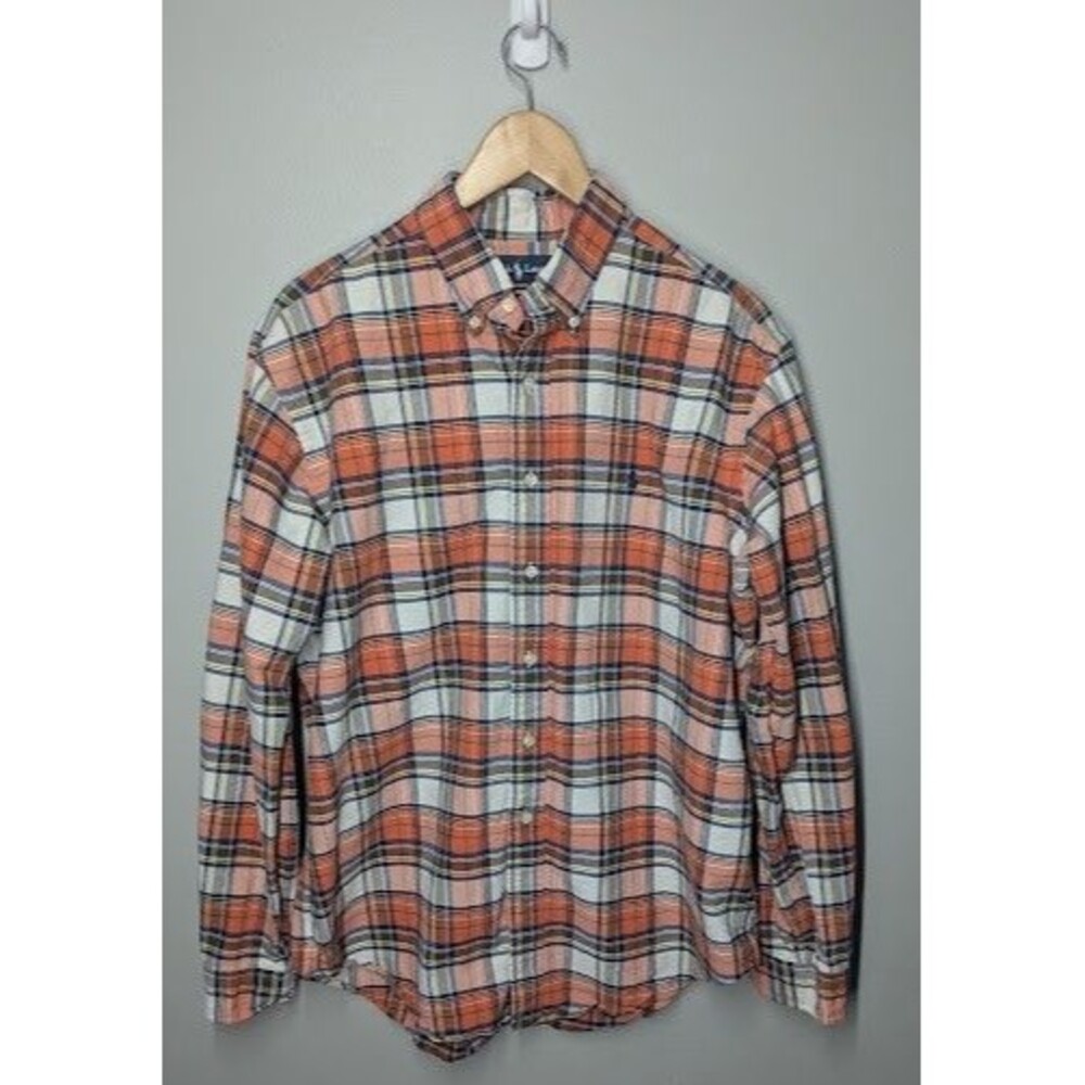 Polo Ralph Lauren Classic Fit Men’s XL Long Sleeve Plaid Button‑Down Shirt